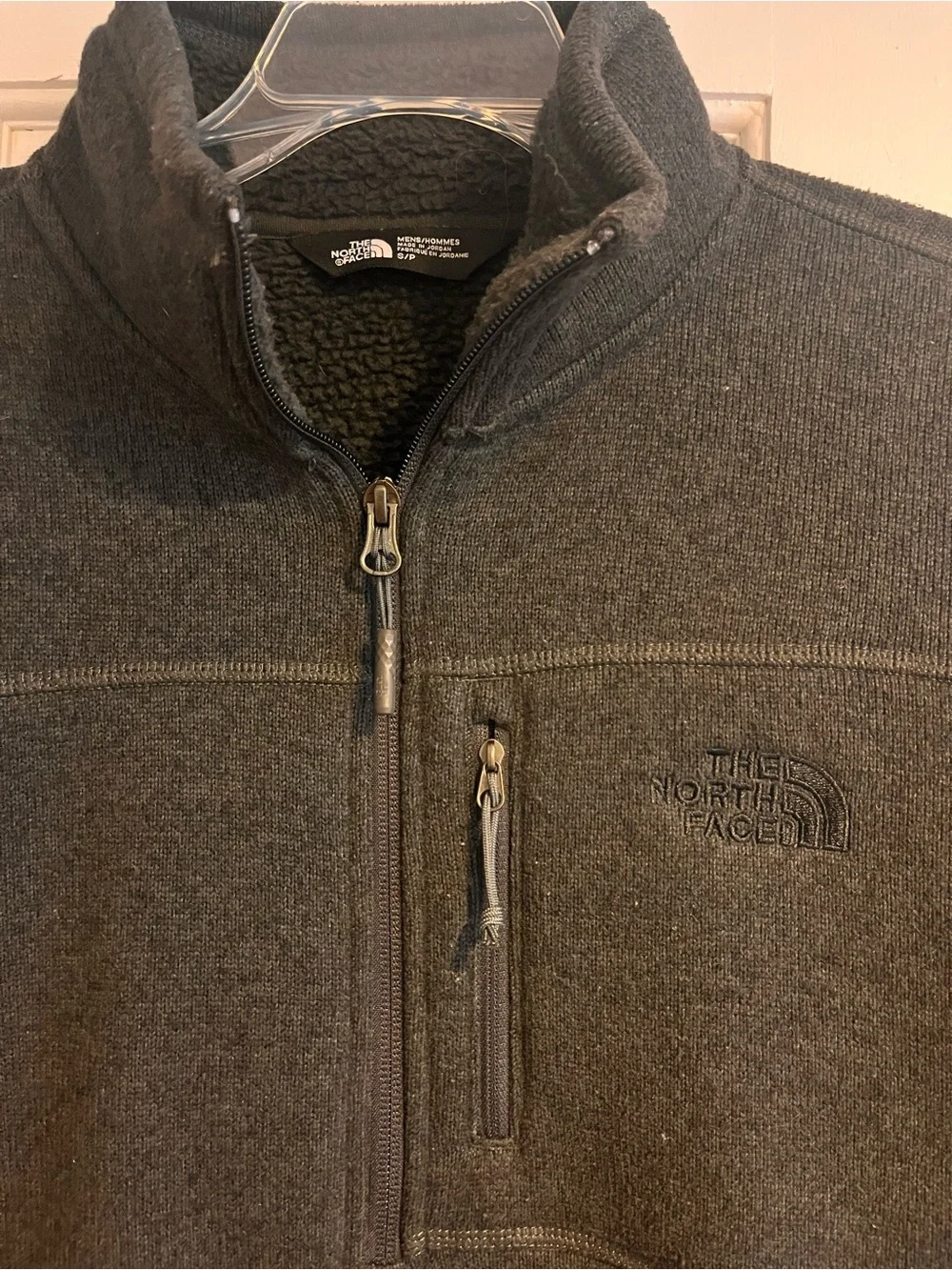The North Face Dark Charcoal Quarter-Zip Fleece Pullover